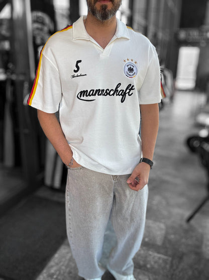 WHITE GERMANY CREST T-SHIRT
