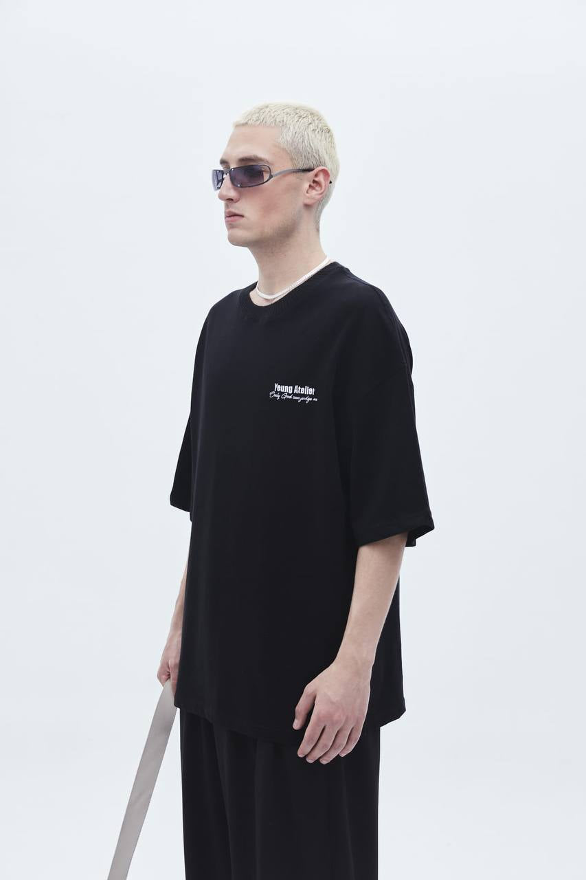 BLACK YOUNG ATELIER T-SHIRT