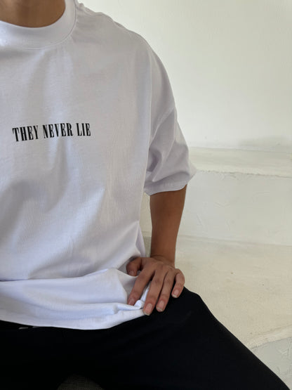 WHITE THEY EYES T-SHIRT