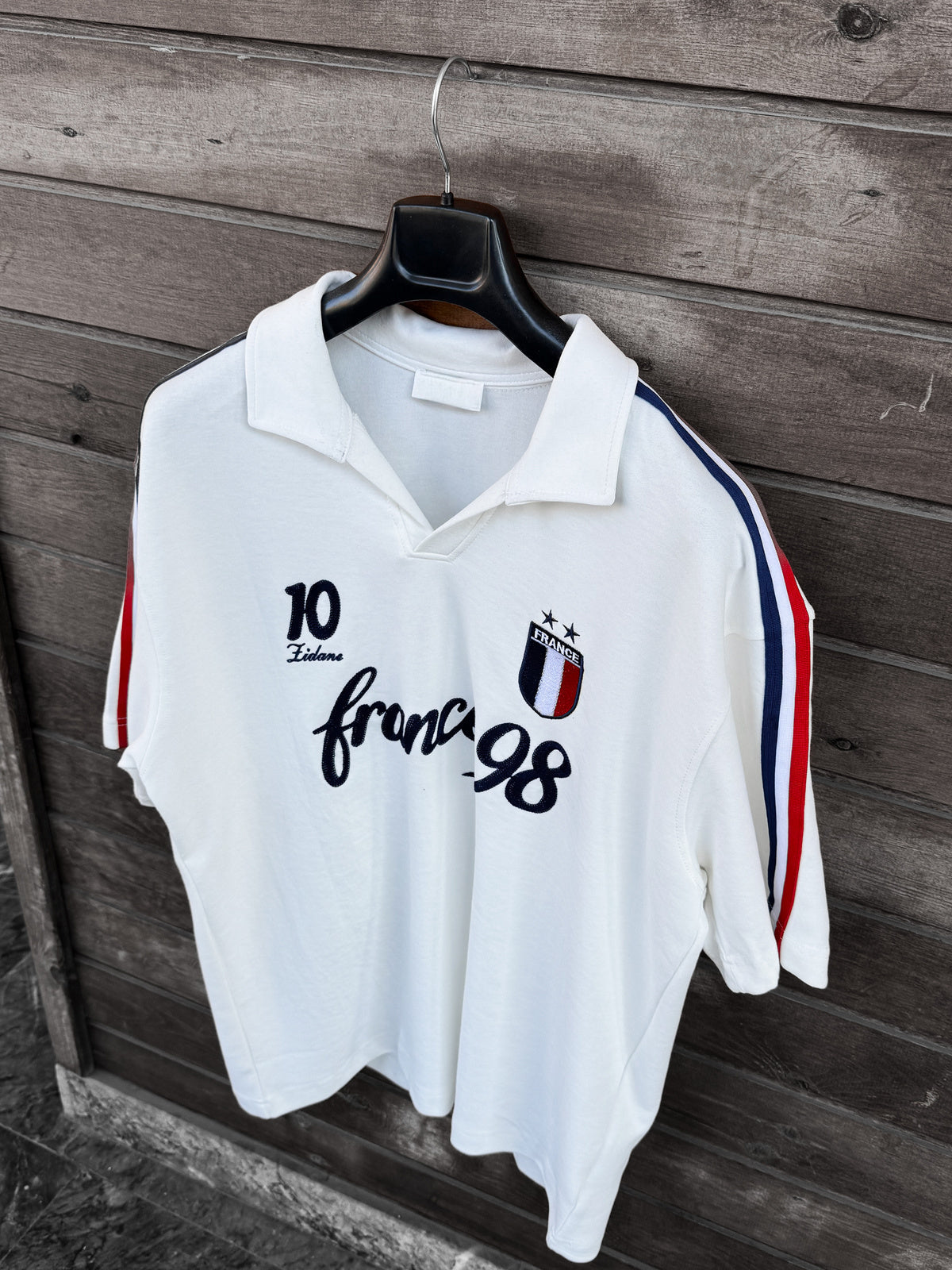 WHITE FRANCE CREST T-SHIRT
