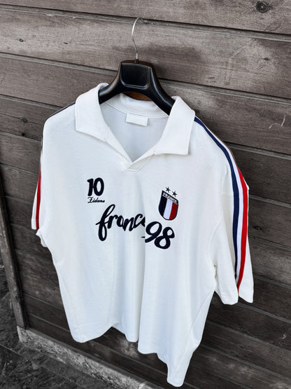 WHITE FRANCE CREST T-SHIRT