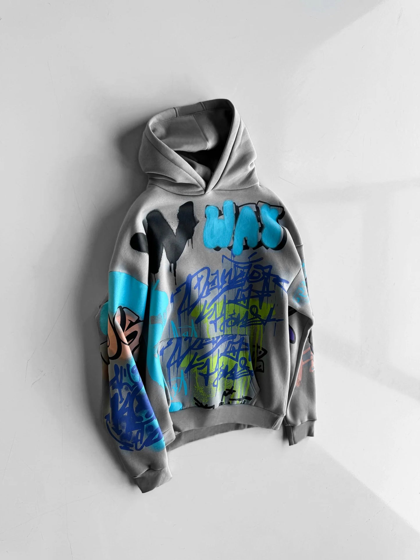 Grey Graffiti Hoodie