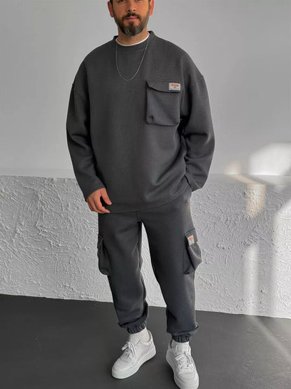 FUME WAFFLE CARGO SWEATSHIRT