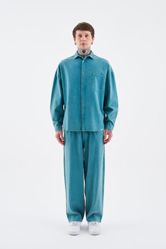 TURQUOISE EFFECTED WASHING SET