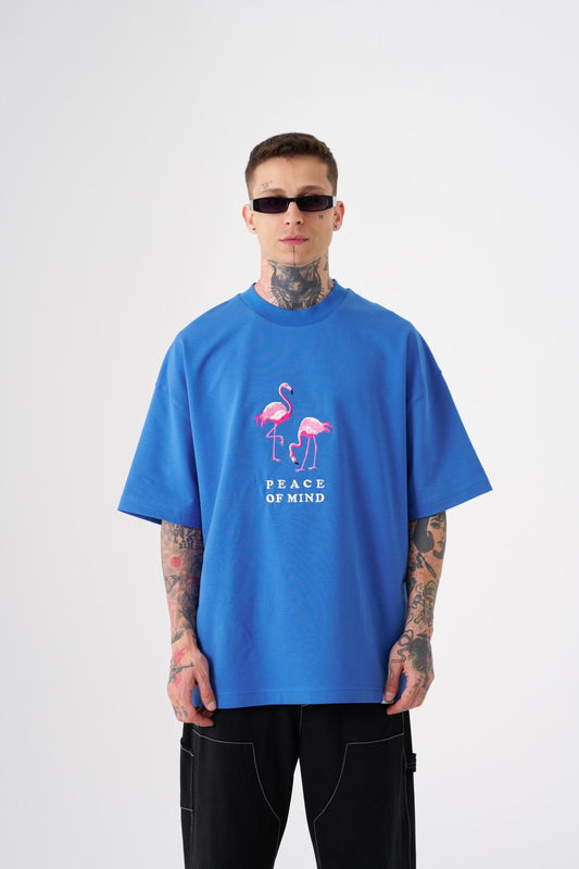 Blue PEACE OF MIND T-Shirt