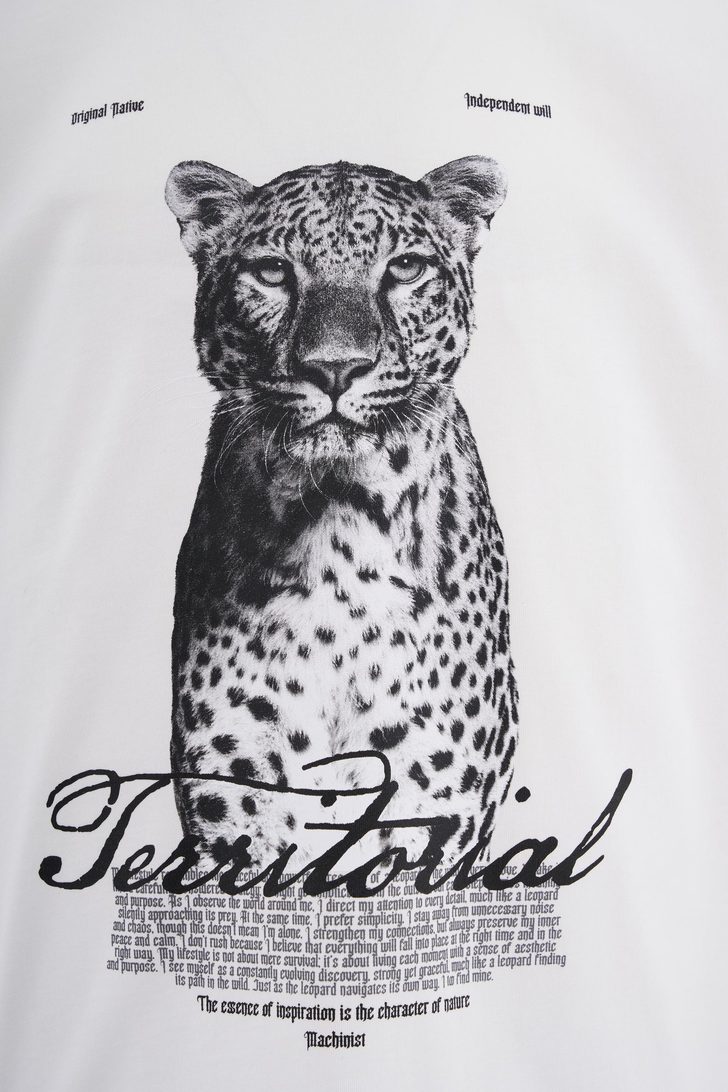 WHITE LEOPARD T-SHIRT