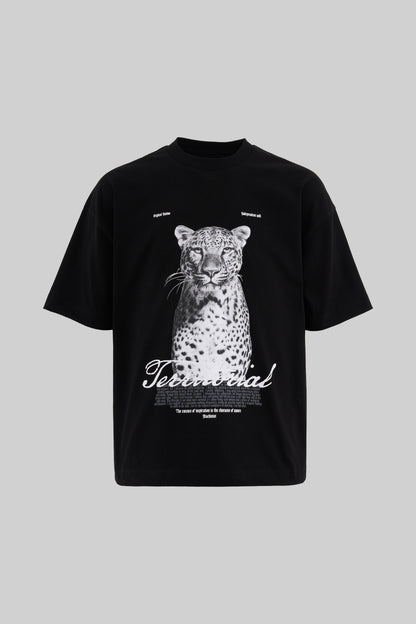 BLACK LEOPARD T-SHIRT