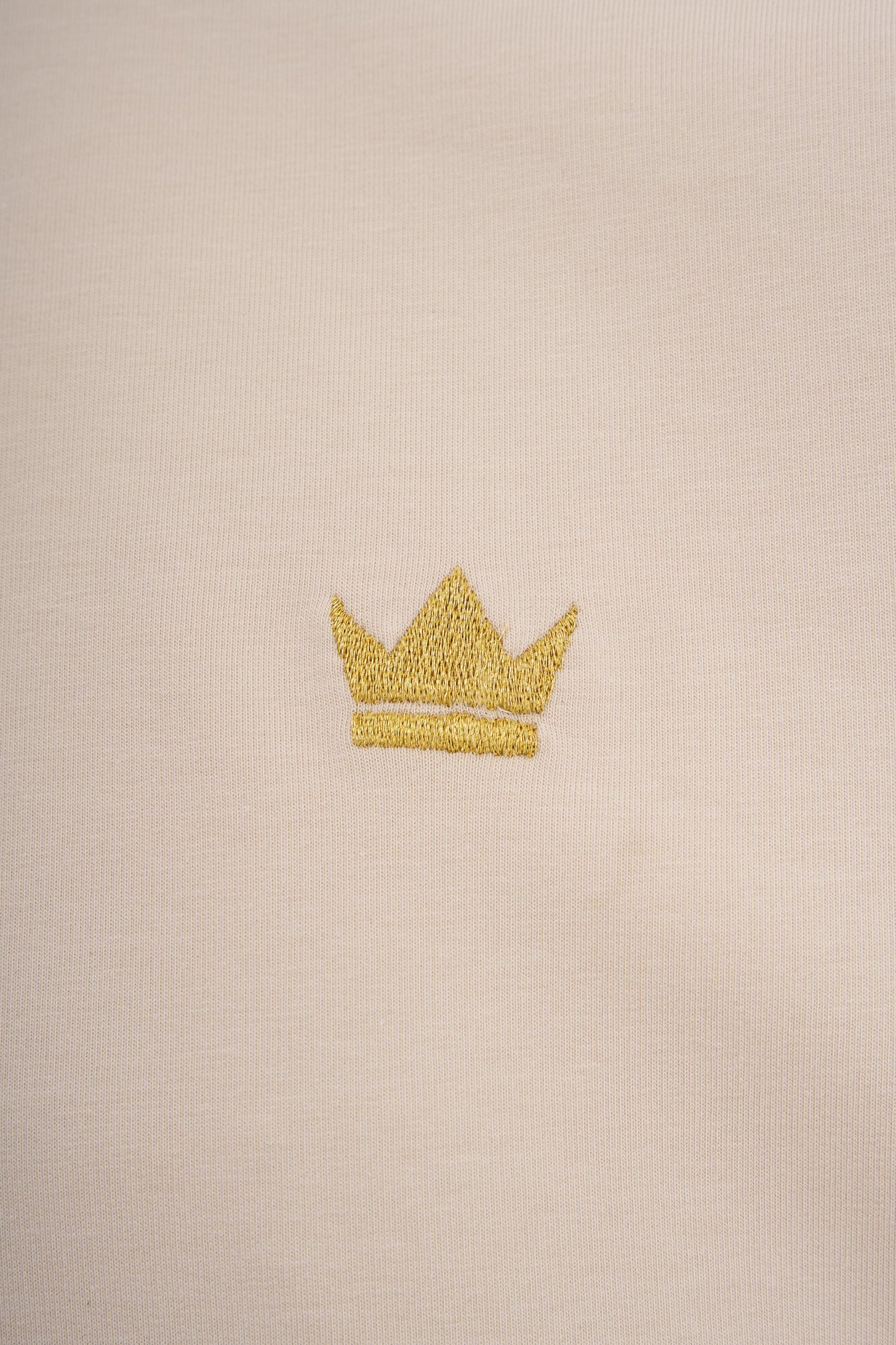 BEIGE BUNNY EMBROIDERED T-SHIRT