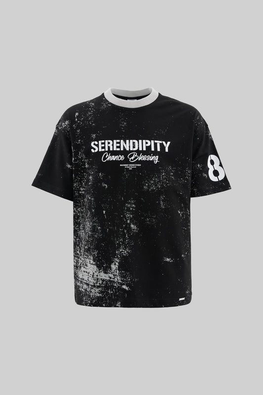 BLACK SERENDIPITY T-SHIRT