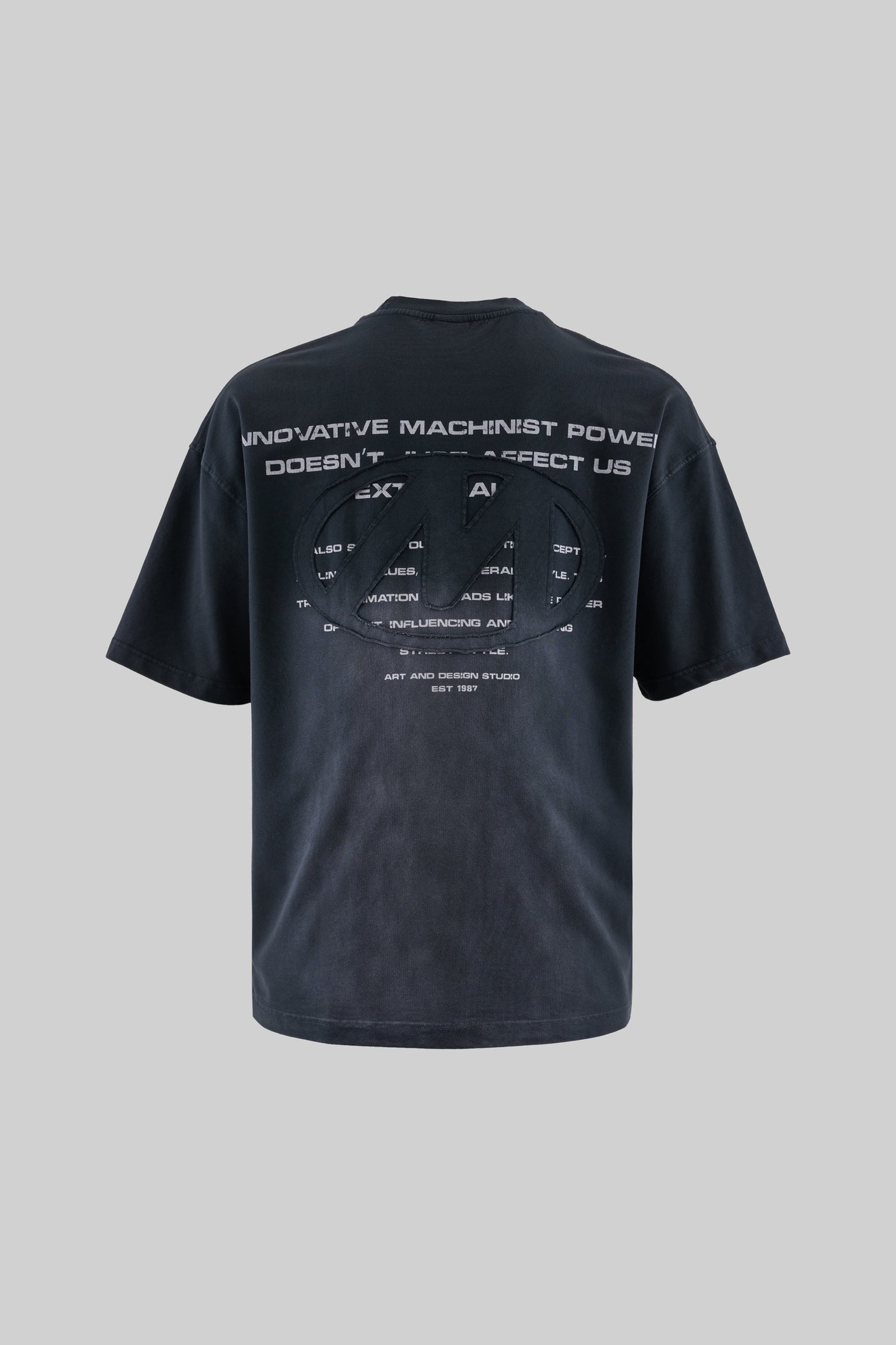 ASPHALT INNOVATE PATCHED WASHED T-SHIRT