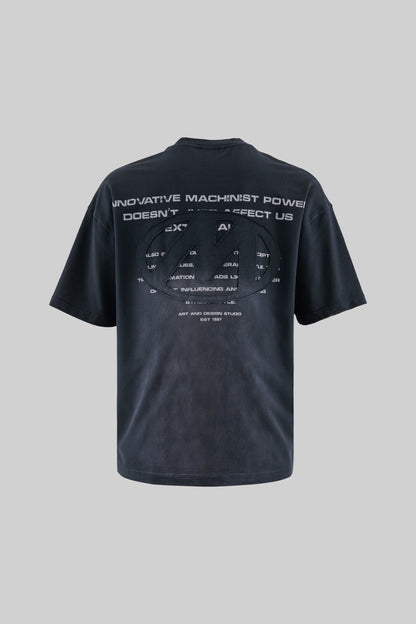ASPHALT INNOVATE PATCHED WASHED T-SHIRT