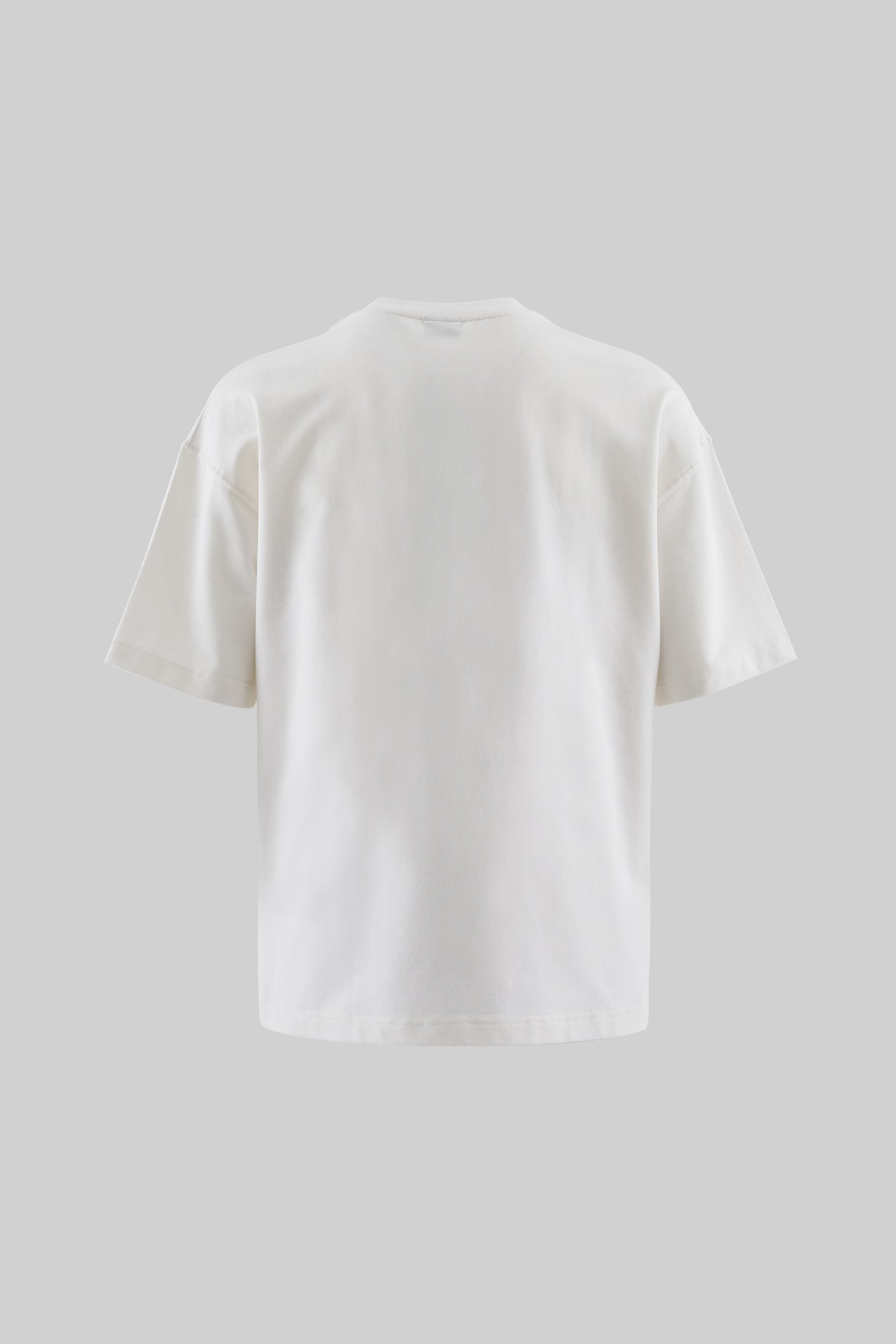 WHITE PROCLAIM PEACE EMBROIDERED T-SHIRT
