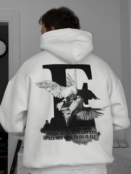 WHITE BIRD HOODIE