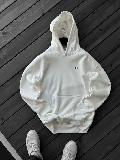 WHITE SCOOTER HOODIE