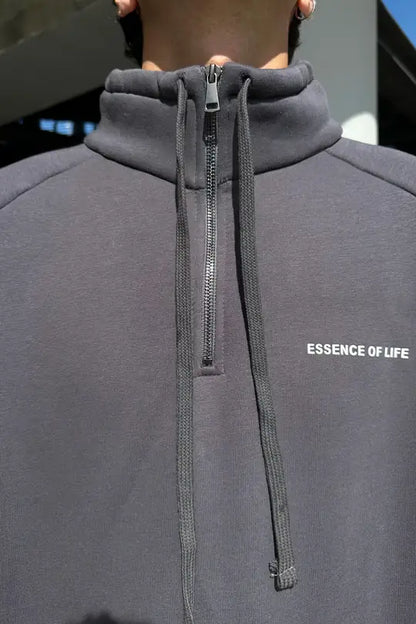 Fume Essence Half Zipper Sweatshirt