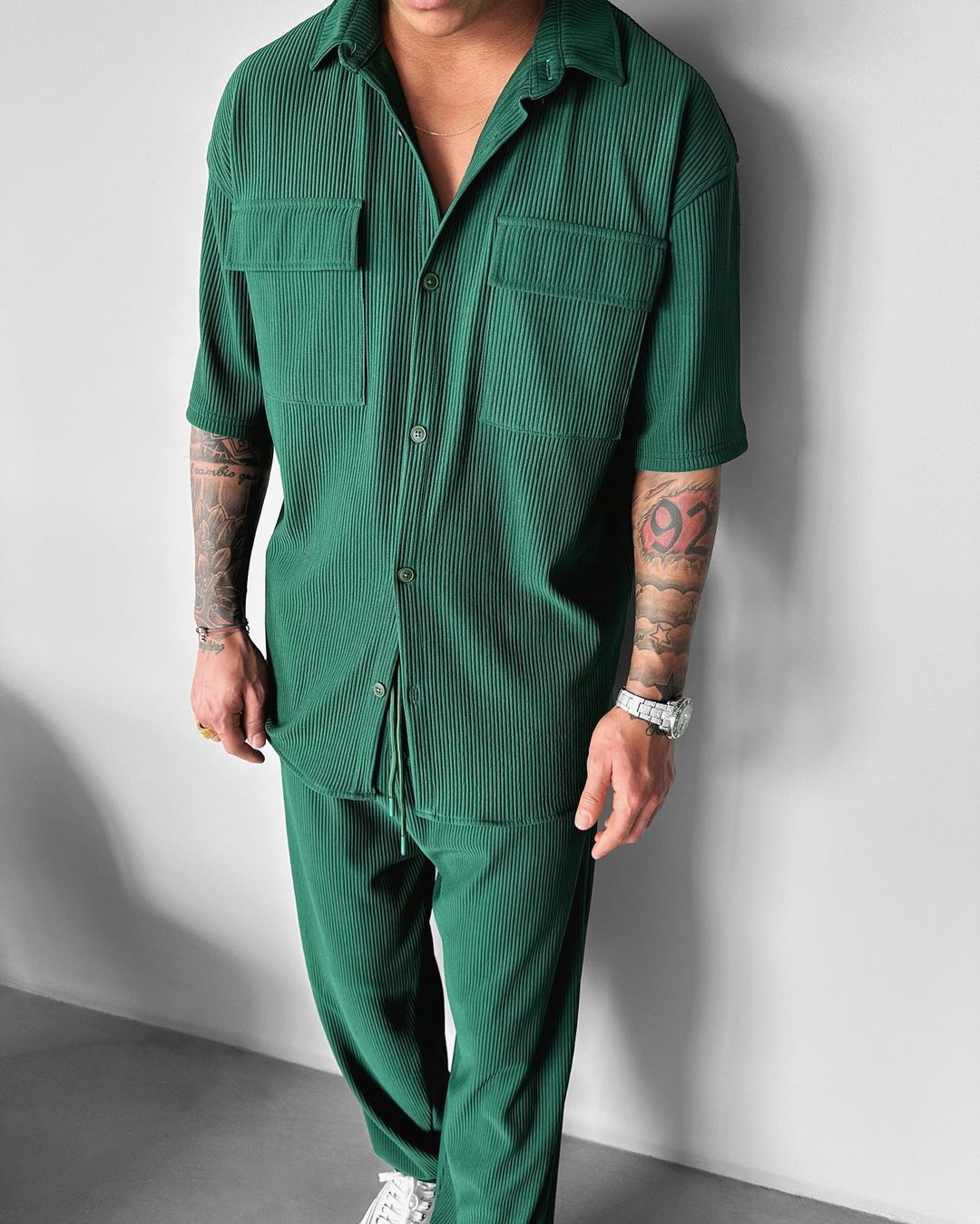 Petrol Linen Set
