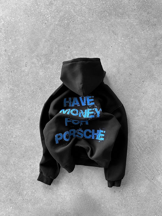 BLACK PORSCHE HOODIE