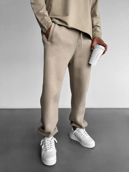 Beige Basic Joggers