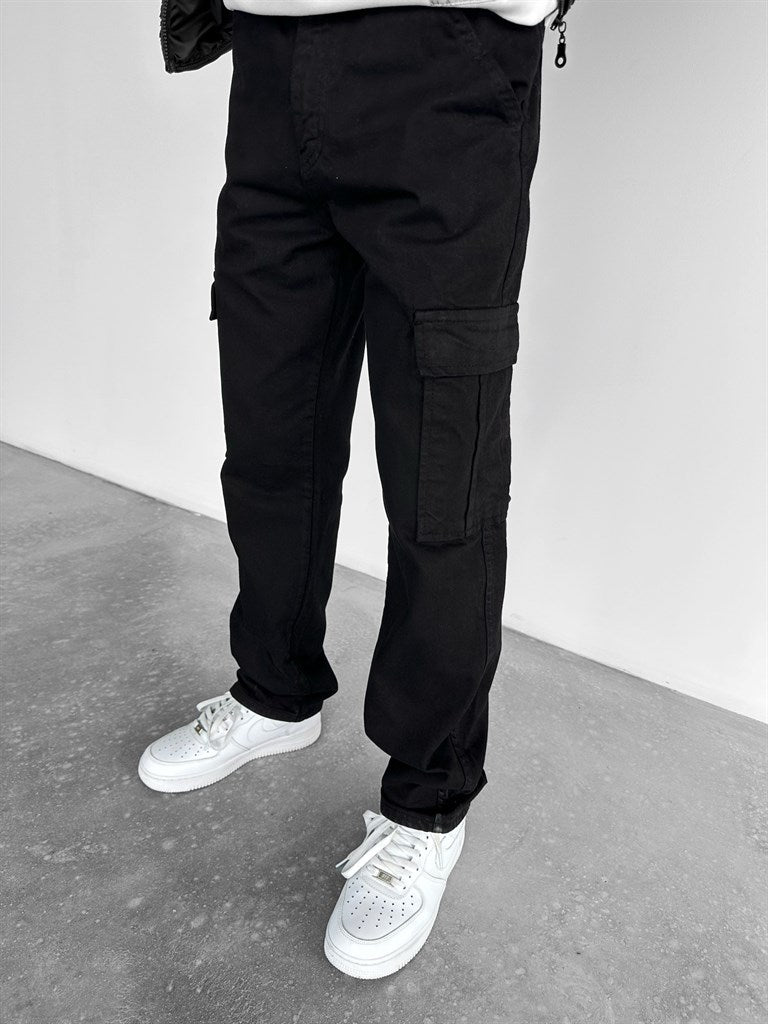 Black Baggy Cargo Pants