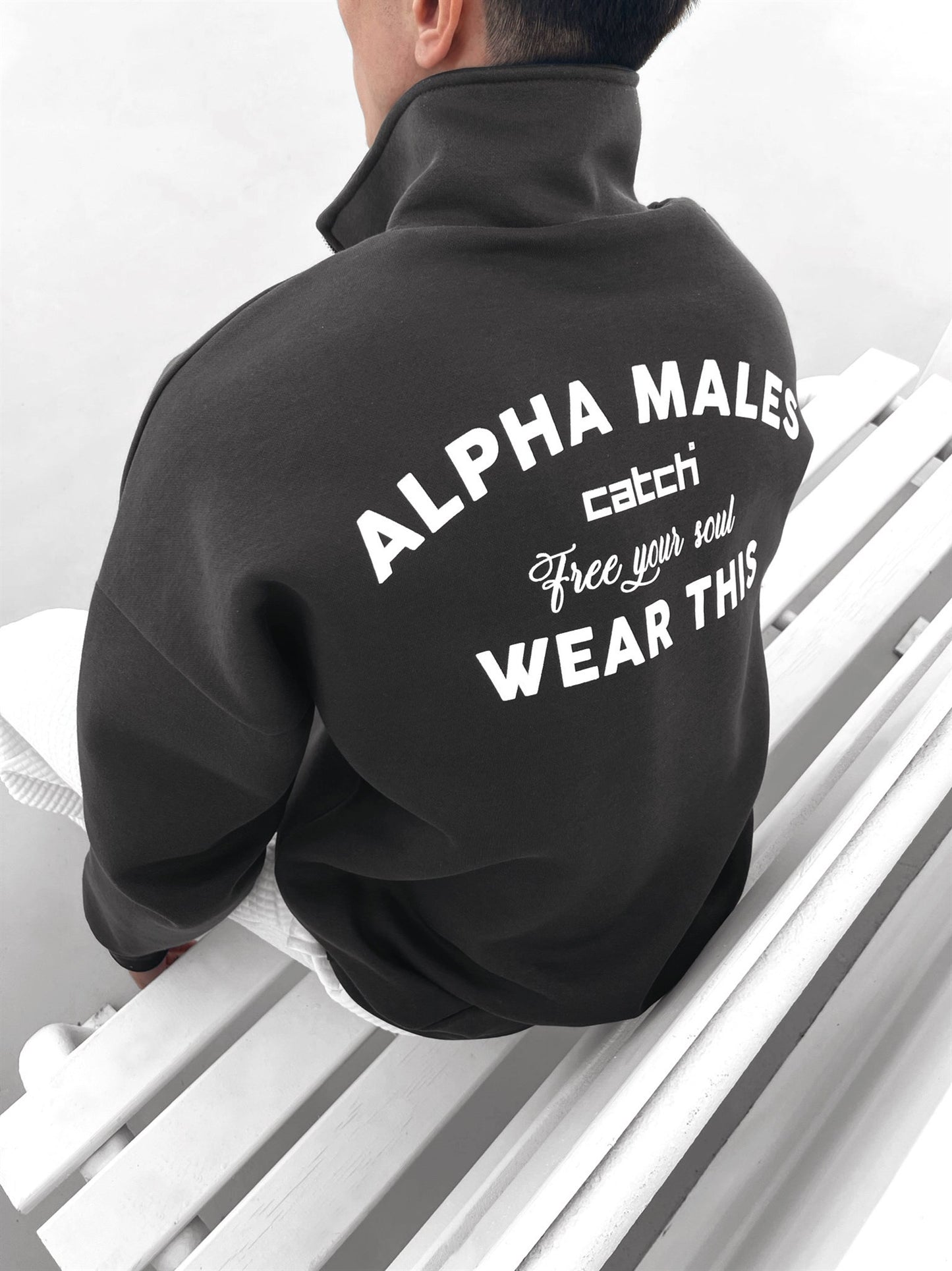 Anthracite Alpha Zippered Sweatshirt