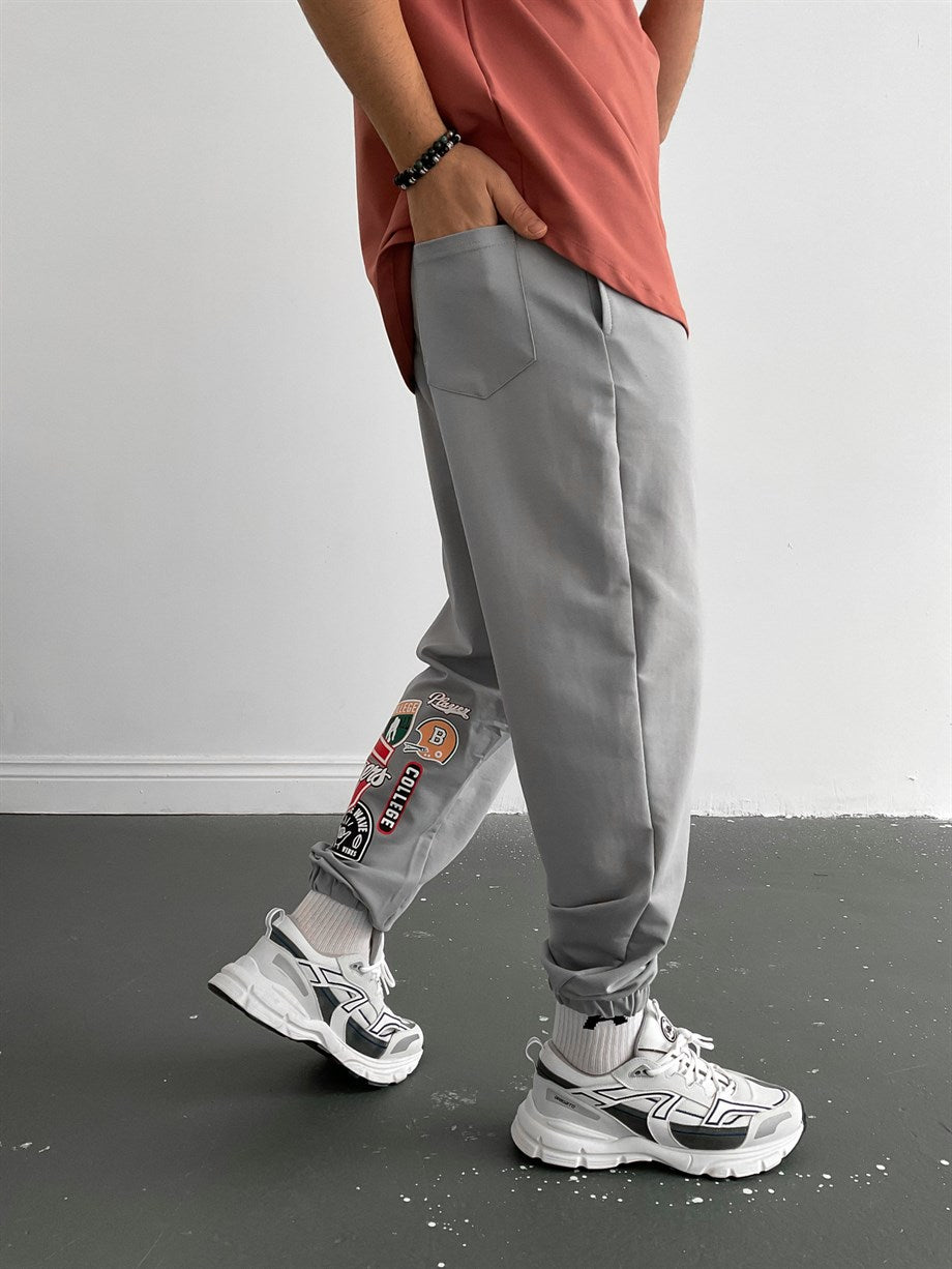 Grey College Joggers