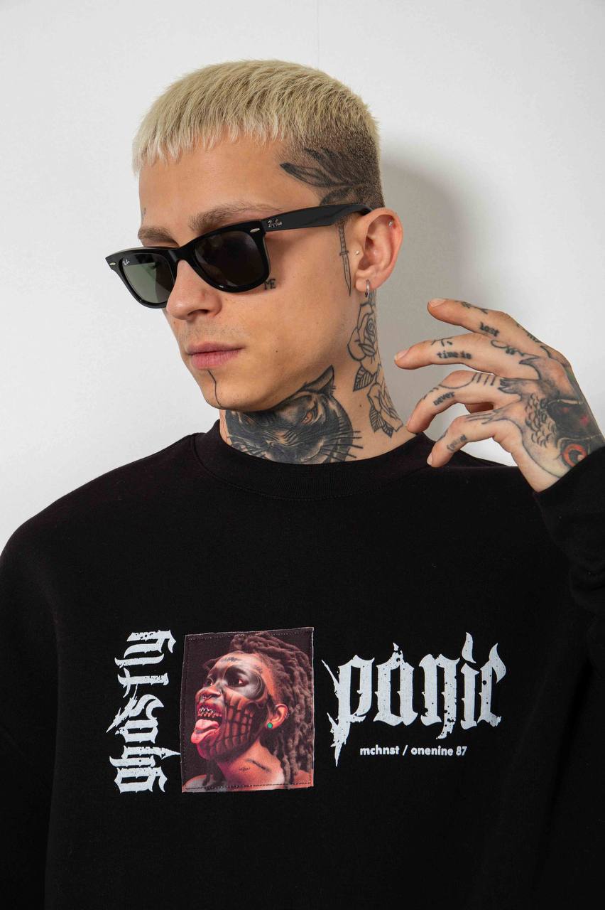 Black Ghostly Panic Sweatshirt