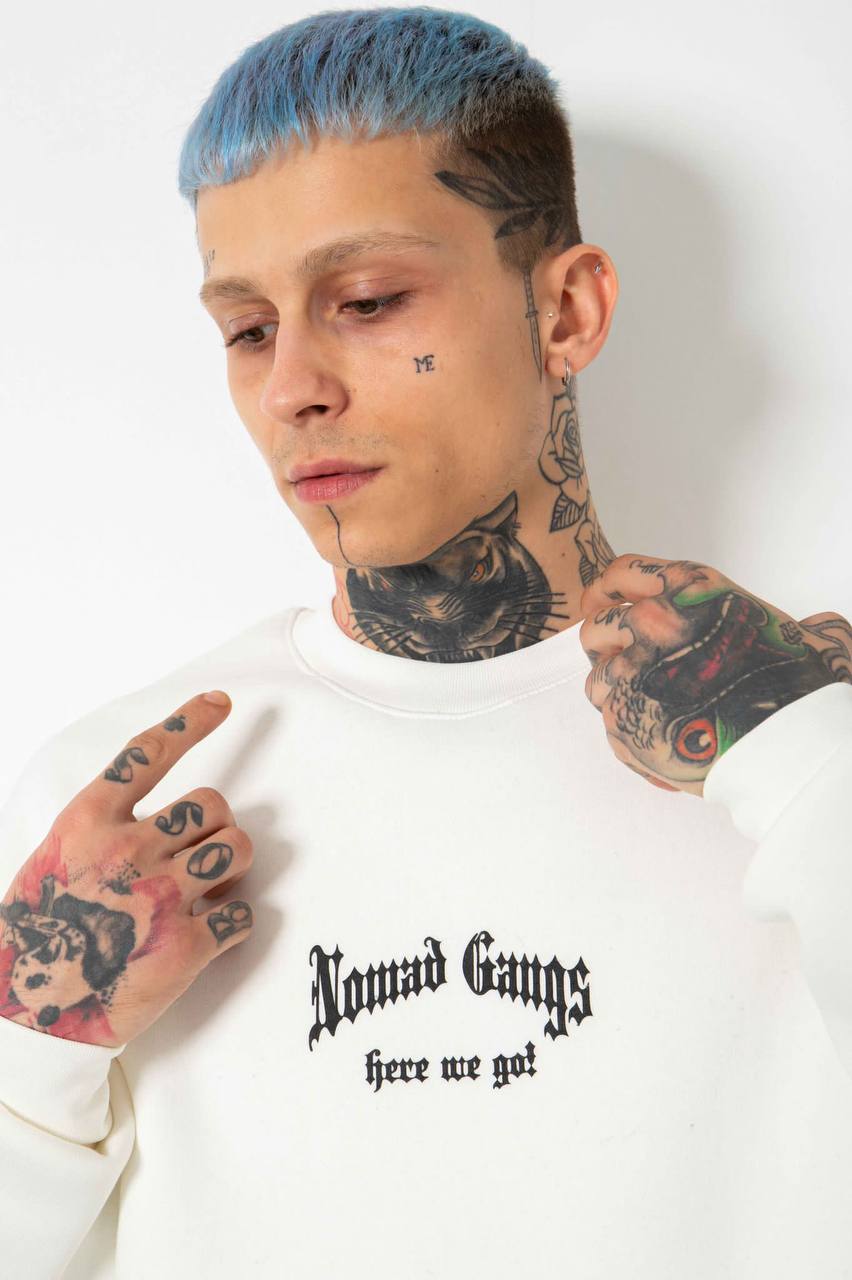 White Nomad Gangs Sweatshirt