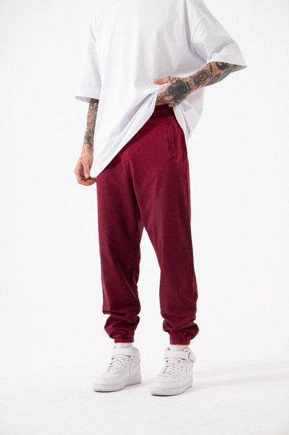 Red Washed Joggers