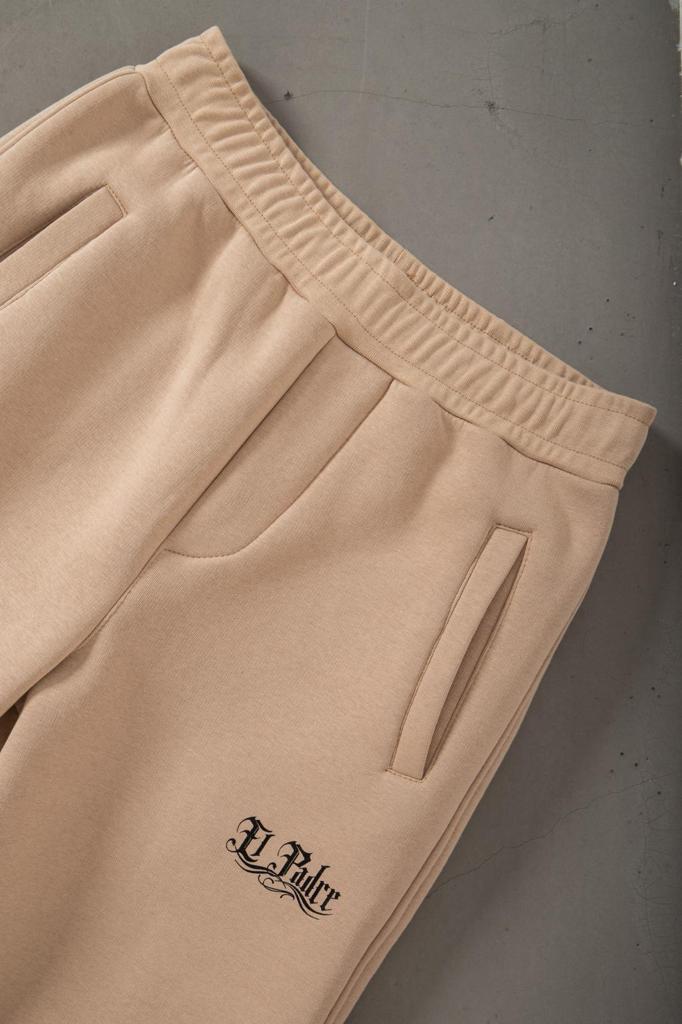 Beige El Padre Joggers