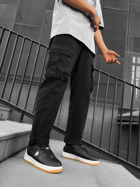 Black Baggy Cargo Pants