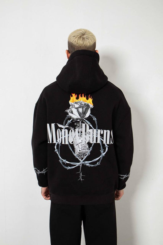 Black MoneyBurns Hoodie