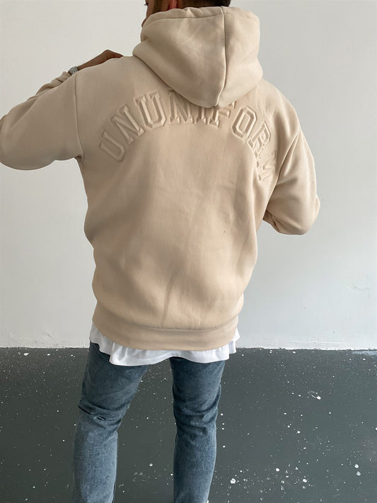 Beige Ununiform Hoodie